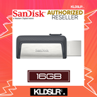 (Ori Sandisk Malaysia) SanDisk Ultra Dual Drive 16GB 130MB/s USB Type-C for Android Smartphone & Tablets (SDDDC2-016G-G46) (SanDisk Malaysia)